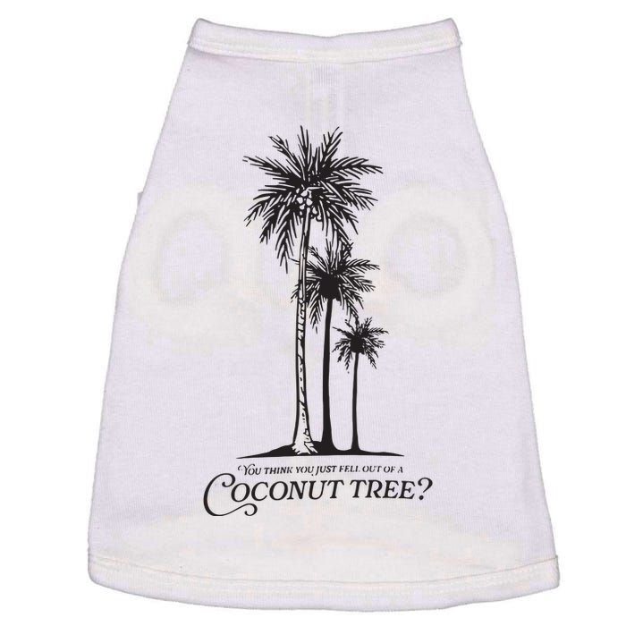 Coconut Tree Kamala Harris Funny Coconut Tree Doggie Tank