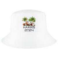 Coconut Tree Kamala Harris 2024 President Vote Blue Cool Comfort Performance Bucket Hat