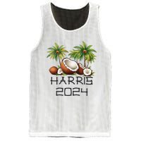 Coconut Tree Kamala Harris 2024 President Vote Blue Mesh Reversible Basketball Jersey Tank