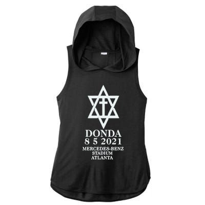 Chris Tyson Kanye West Donda Ladies PosiCharge Tri-Blend Wicking Draft Hoodie Tank