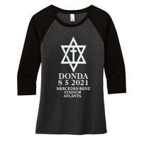 Chris Tyson Kanye West Donda Women's Tri-Blend 3/4-Sleeve Raglan Shirt