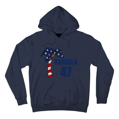 Coconut Tree Kamala 47 Usa Flag Tall Hoodie