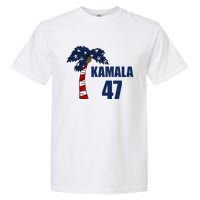 Coconut Tree Kamala 47 Usa Flag Garment-Dyed Heavyweight T-Shirt