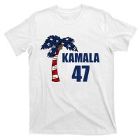 Coconut Tree Kamala 47 Usa Flag T-Shirt