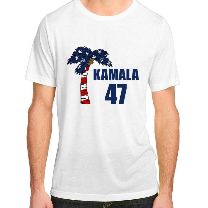 Coconut Tree Kamala 47 Usa Flag Adult ChromaSoft Performance T-Shirt