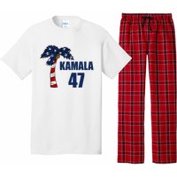 Coconut Tree Kamala 47 Usa Flag Pajama Set