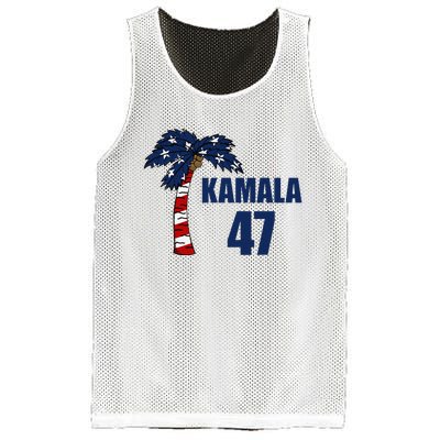 Coconut Tree Kamala 47 Usa Flag Mesh Reversible Basketball Jersey Tank