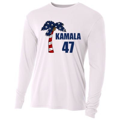 Coconut Tree Kamala 47 Usa Flag Cooling Performance Long Sleeve Crew