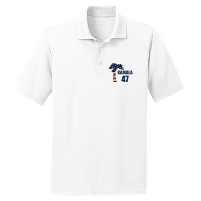 Coconut Tree Kamala 47 Usa Flag PosiCharge RacerMesh Polo