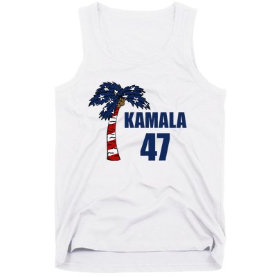 Coconut Tree Kamala 47 Usa Flag Tank Top