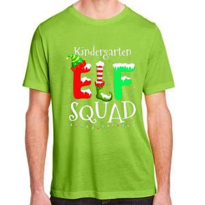 Christmas Teacher Kindergarten Elf Squad Lights Adult ChromaSoft Performance T-Shirt