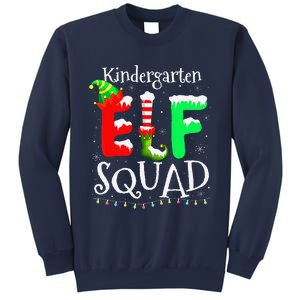 Christmas Teacher Kindergarten Elf Squad Lights Sweatshirt