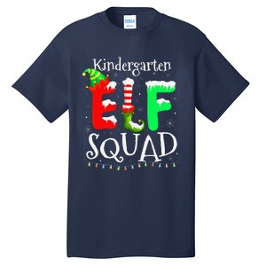 Christmas Teacher Kindergarten Elf Squad Lights Tall T-Shirt