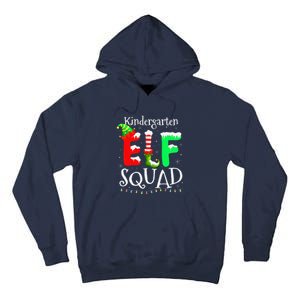 Christmas Teacher Kindergarten Elf Squad Lights Tall Hoodie