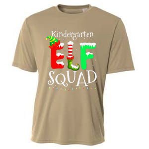 Christmas Teacher Kindergarten Elf Squad Lights Cooling Performance Crew T-Shirt