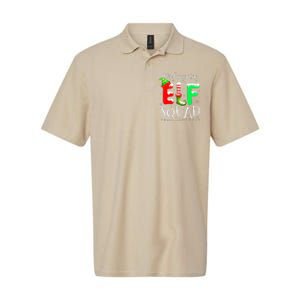 Christmas Teacher Kindergarten Elf Squad Lights Softstyle Adult Sport Polo