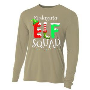 Christmas Teacher Kindergarten Elf Squad Lights Cooling Performance Long Sleeve Crew