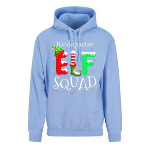 Christmas Teacher Kindergarten Elf Squad Lights Unisex Surf Hoodie