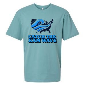 Catch The Kam Wave For Us President Election Vote Kamala Sueded Cloud Jersey T-Shirt