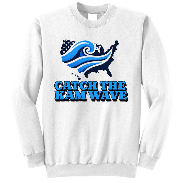 Catch The Kam Wave For Us President Election Vote Kamala Sweatshirt