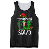 Christmas Teacher Kindergarten Elf Squad Xmas Lights Pajamas Mesh Reversible Basketball Jersey Tank