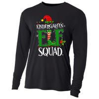 Christmas Teacher Kindergarten Elf Squad Xmas Lights Pajamas Cooling Performance Long Sleeve Crew