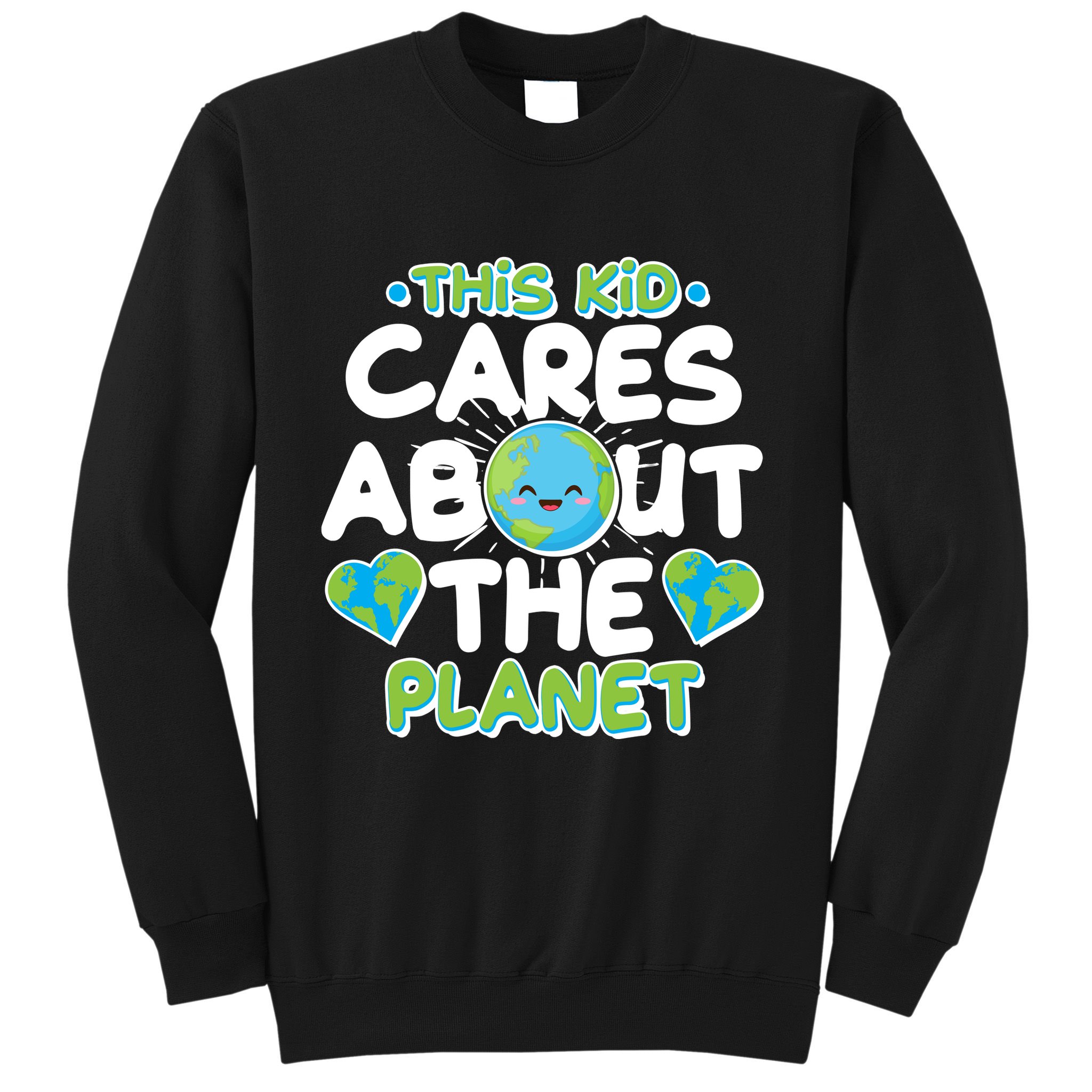 Cute This Kid Cares About The Planet Sweatshirt