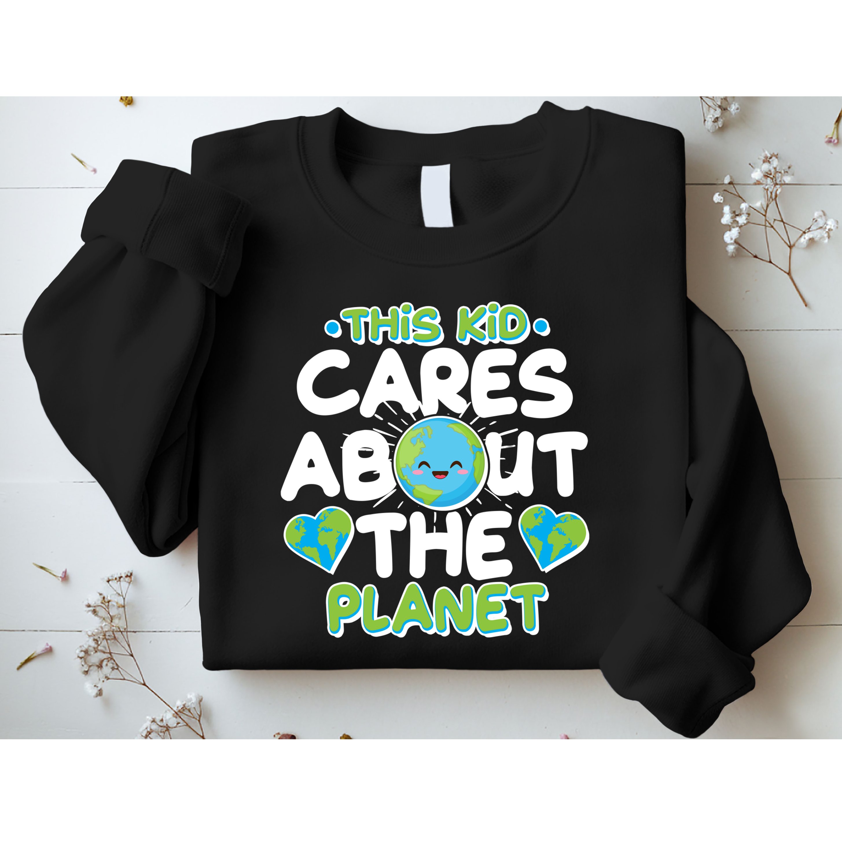 Cute This Kid Cares About The Planet Sweatshirt