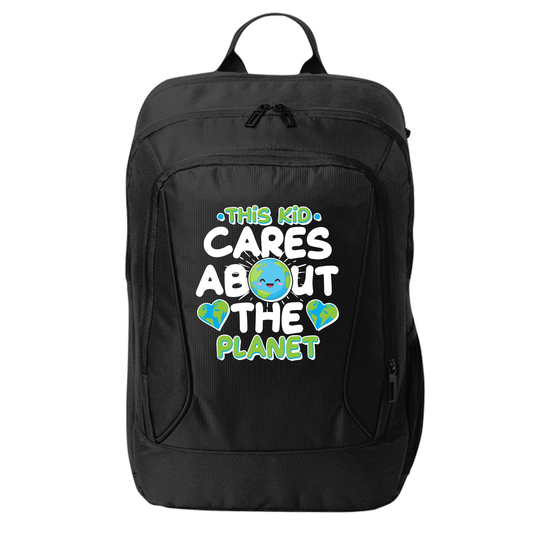 Cute This Kid Cares About The Planet City Backpack