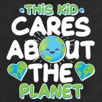 Cute This Kid Cares About The Planet Adult Drive Performance Visor