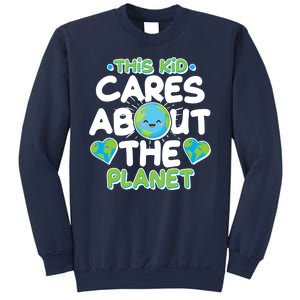 Cute This Kid Cares About The Planet Sweatshirt