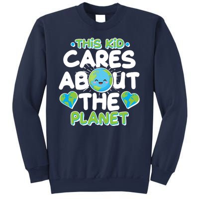 Cute This Kid Cares About The Planet Sweatshirt