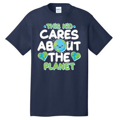 Cute This Kid Cares About The Planet Tall T-Shirt