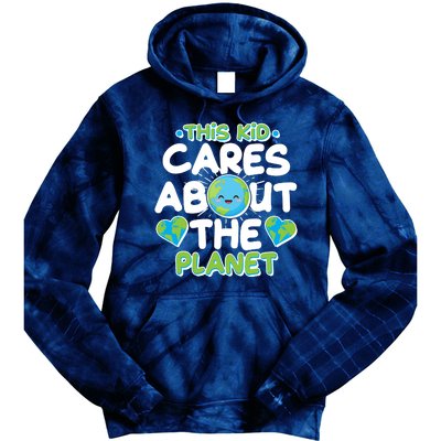 Cute This Kid Cares About The Planet Tie Dye Hoodie