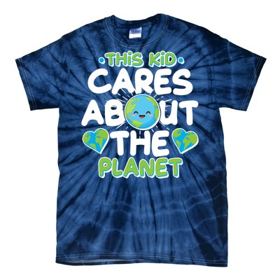 Cute This Kid Cares About The Planet Tie-Dye T-Shirt