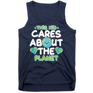 Cute This Kid Cares About The Planet Tank Top