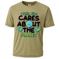 Cute This Kid Cares About The Planet Cooling Performance Crew T-Shirt