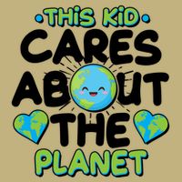 Cute This Kid Cares About The Planet Cooling Performance Crew T-Shirt