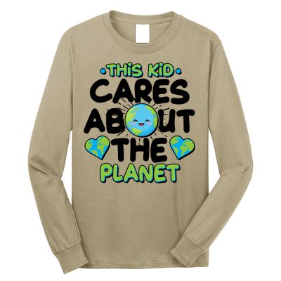 Cute This Kid Cares About The Planet Long Sleeve Shirt