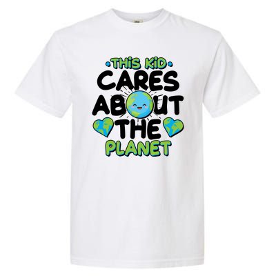 Cute This Kid Cares About The Planet Garment-Dyed Heavyweight T-Shirt