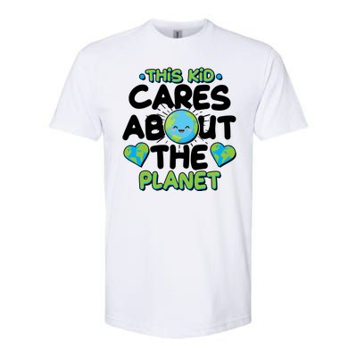 Cute This Kid Cares About The Planet Softstyle CVC T-Shirt