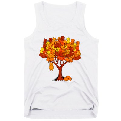 Cat Tree Kitten Funny Animal Plant Pet Lover Gardener Tank Top