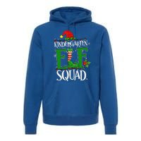 Christmas Teacher Kindergarten Elf Squad Xmas Lights Pajamas Premium Hoodie