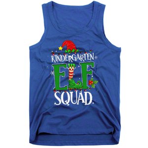 Christmas Teacher Kindergarten Elf Squad Xmas Lights Pajamas Tank Top