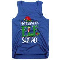 Christmas Teacher Kindergarten Elf Squad Xmas Lights Pajamas Tank Top