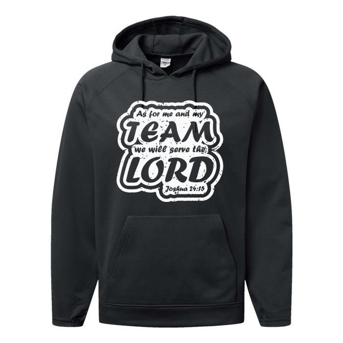 Christian Team Lord Bible Verse Quote Performance Fleece Hoodie