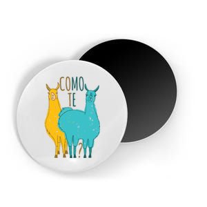 Como Te Llamas Funny Spanish Joke Llama Magnet