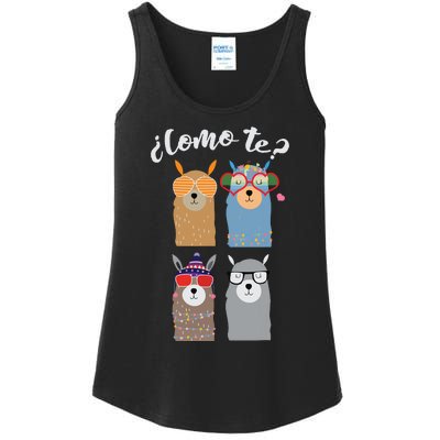 Como Te Llamas Funny Student Spanish Teacher Ladies Essential Tank