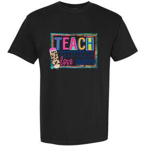 Cute Teach Love And Inspire Teacher Back To School Garment-Dyed Heavyweight T-Shirt