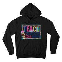 Cute Teach Love And Inspire Teacher Back To School Hoodie